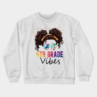 4th grade tie dye back to school student teacher boys girls Crewneck Sweatshirt